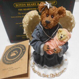 NIB Boyd's Bears Charity Angelhug and Everychild Cherish the Children Figurine